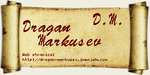 Dragan Markušev vizit kartica